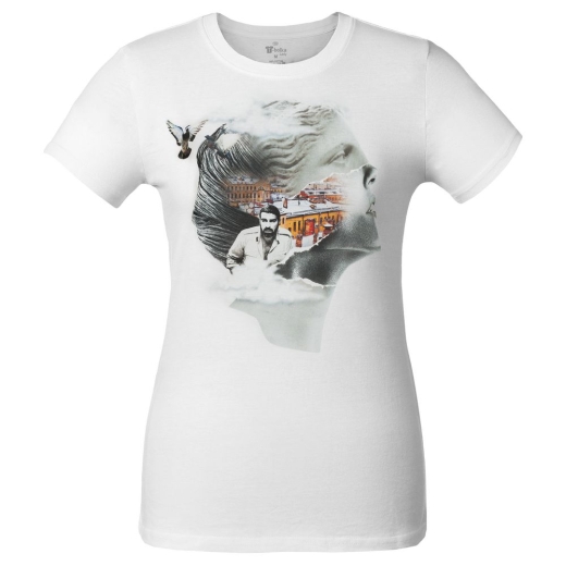 Изображение №2 | Футболка женская «Подруга Питер», белая, размер S