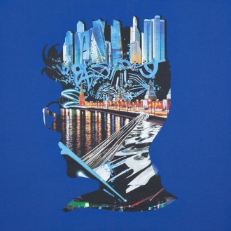 Изображение №3 | Футболка Moscow Boy, ярко-синяя, размер S