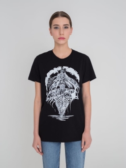 Изображение №4 | Футболка «Летучий Голландец», черная, размер XS