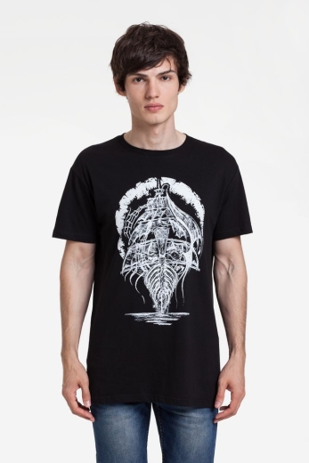 Изображение №1 | Футболка «Летучий Голландец», черная, размер XS