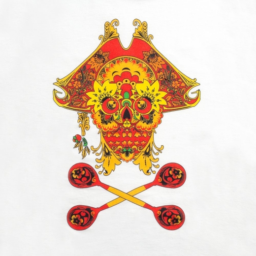 Изображение №4 | Футболка Yo Ho Hohloma, белая, размер XS