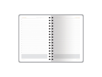 Изображение №7 | Ежедневник полудатированный А5 «Orbit» (черный)