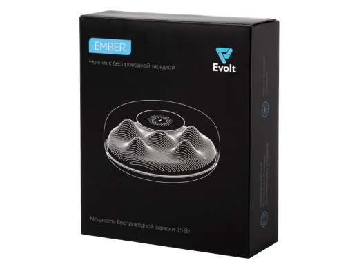 Изображение №8 | Ночник с беспроводной зарядкой «Ember», 15 Вт (черный)