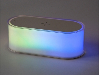 Изображение №15 | Ночник с беспроводной зарядкой и RGB подсветкой «Miracle», 15 Вт (белый)