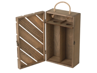 Изображение №2 | Коробка подарочная из массива дерева «Two-bottle box» (натуральный)