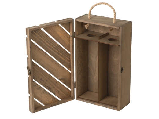 Изображение №2 | Коробка подарочная из массива дерева «Two-bottle box» (натуральный)