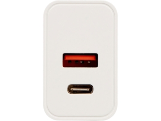 Изображение №3 | Сетевое зарядное устройство c выходами USB-A и USB-C и быстрой зарядкой QC/PD «Recharger Pro», 30 Вт (белый)