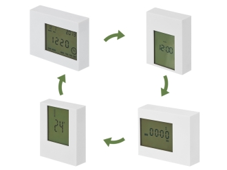 Изображение №1 | Настольные электронные мультифункциональные часы «Rotatio» (белый)