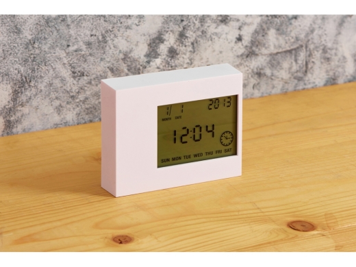 Изображение №10 | Настольные электронные мультифункциональные часы «Rotatio» (белый)