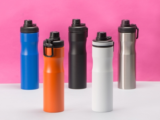 Изображение №11 | Бутылка для воды из стали «Supply», 850 мл (серебристый, черный)