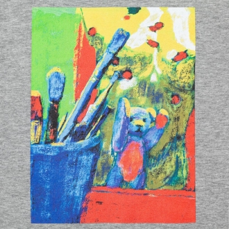 Изображение №4 | Футболка женская Artist Bear, серый меланж, размер S