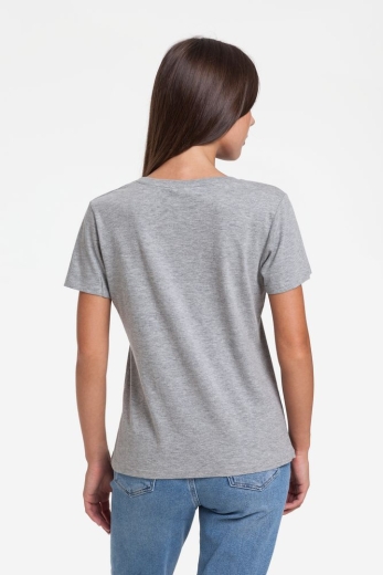 Изображение №3 | Футболка женская Artist Bear, серый меланж, размер S