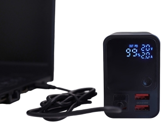 Изображение №10 | Внешний аккумулятор для ноутбуков «EpIQ», 100 Вт, 30000 mAh (темно-серый)