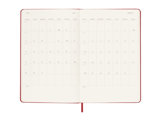 Изображение №4 | Записная книжка датированная А5 (Large) Classic на 2024 г. (красный)