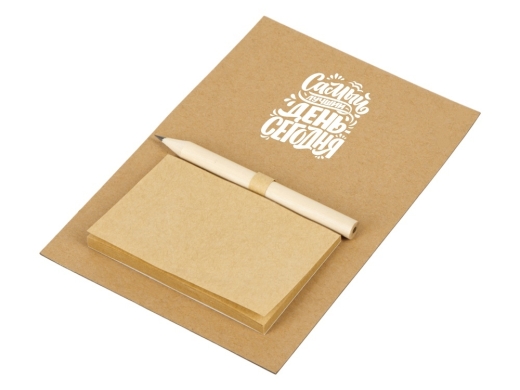 Изображение №1 | Магнит на холодильник с блокнотом и карандашом для заметок «Magny» (натуральный)