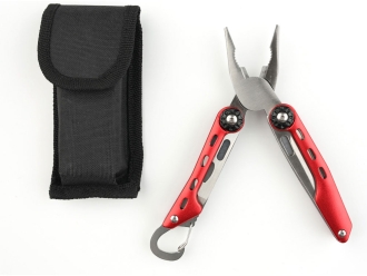 Изображение №4 | Мультитул, 10 функций (красный, серебристый)
