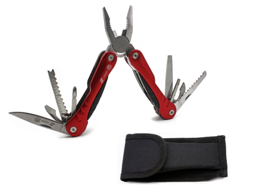 Изображение №1 | Мультитул, 9 функций (красный, серебристый)