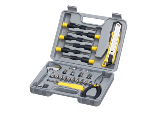 Изображение №1 | Набор инструментов, 25 предметов (серый, желтый, черный)
