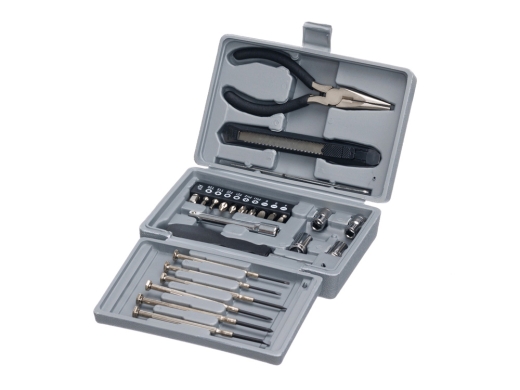 Изображение №1 | Набор инструментов, 25 предметов (серый, черный)