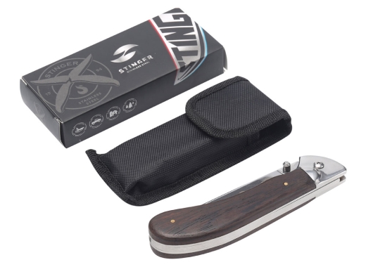 Изображение №5 | Нож складной (коричневый, серебристый)