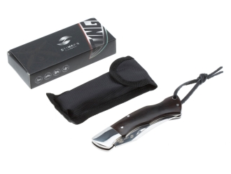 Изображение №5 | Нож складной (серебристый, коричневый)