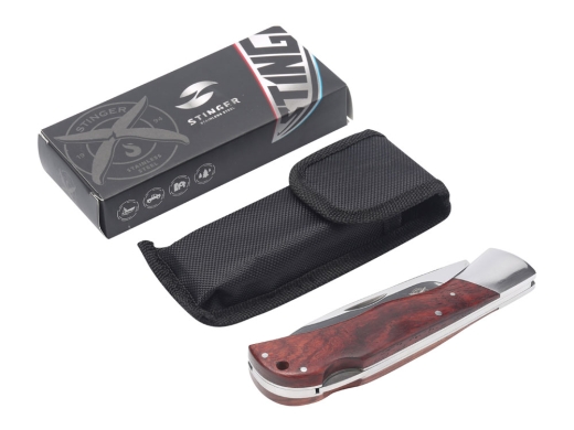 Изображение №5 | Нож складной (коричневый, серебристый)