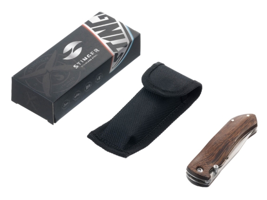 Изображение №5 | Нож складной (коричневый, серебристый)