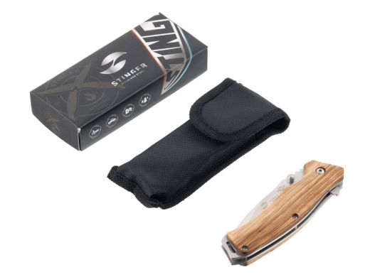 Изображение №5 | Нож складной (коричневый, серебристый)