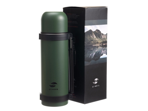 Изображение №5 | Термос широкий с ручкой, 1200 мл (зеленый)