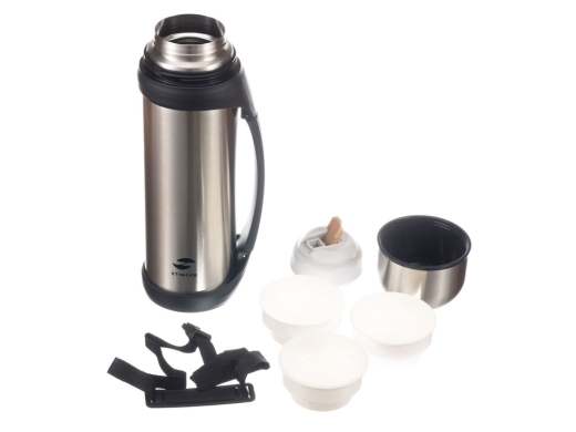 Изображение №2 | Термос широкий с ручкой, 2200 мл (серебристый)