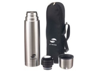 Изображение №3 | Термос с чехлом узкий, 800 мл (серебристый)