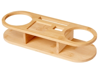 Изображение №4 | Набор для виски на бамбуковой подставке «Boulevardier» (натуральный, прозрачный)