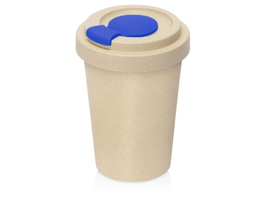 Изображение №1 | Стакан из пшеничного волокна «Flava» (бежевый/синий)