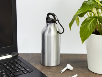 Изображение №4 | Бутылка для воды с карабином «Oregon», 400 мл 400 мл (белый)