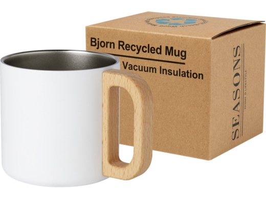 Изображение №4 | Кружка «Bjorn» с медной вакуумной изоляцией, 360 мл (белый, натуральный)