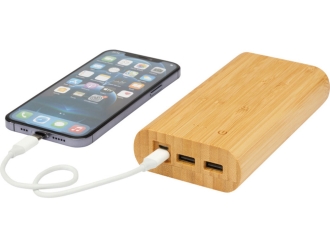 Изображение №6 | Портативное зарядное устройство «Tulda» из бамбука, 20000 mAh (натуральный)