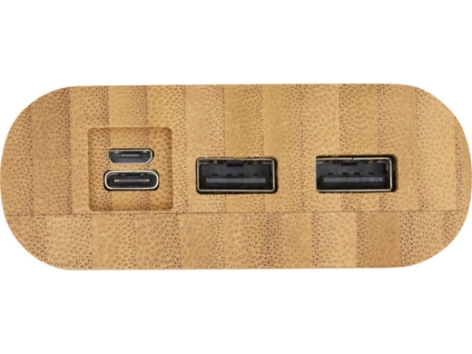 Изображение №8 | Портативное зарядное устройство «Tulda» из бамбука, 20000 mAh (натуральный)