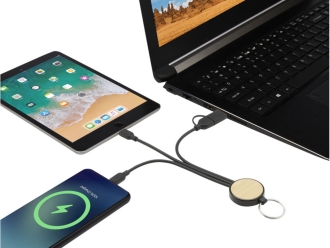 Изображение №5 | Кабель для зарядки «Tecta» 6 в 1 с брелком (черный)