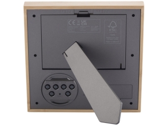 Изображение №3 | Бамбуковая фоторамка «Sasa» с метеостанцией (натуральный)