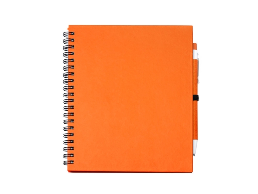 Изображение №1 | Блокнот LEYNAX с шариковой ручкой (оранжевый)