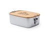 Изображение №4 | Ланч-бокс DAIKON из нержавеющей стали с бамбуковой крышкой (серебристый/бежевый)