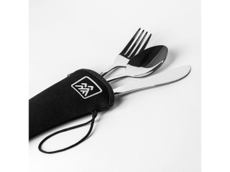 Изображение №3 | Набор столовых приборов BELVER (серебристый, черный)