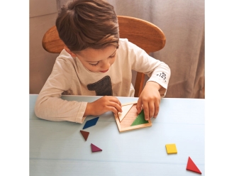 Изображение №2 | Пазл LEIS из натурального дерева (бежевый/разноцветный)