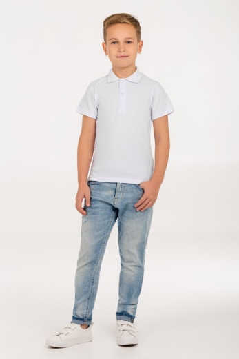 Изображение №5 | Рубашка поло детская Virma Kids, белая, 10 лет
