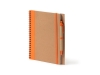 Изображение №6 | Блокнот А5+ ALANI с шариковой ручкой (бежевый/оранжевый)