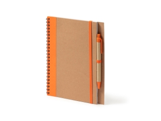 Изображение №6 | Блокнот А5+ ALANI с шариковой ручкой (бежевый/оранжевый)