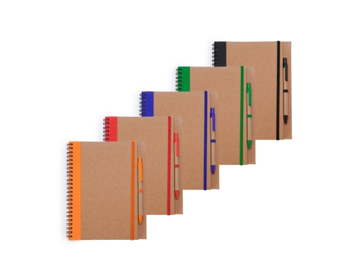 Изображение №5 | Блокнот А5+ ALANI с шариковой ручкой (бежевый/оранжевый)