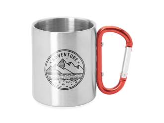 Изображение №5 | Кружка GUAYA с ручкой карабином (красный)