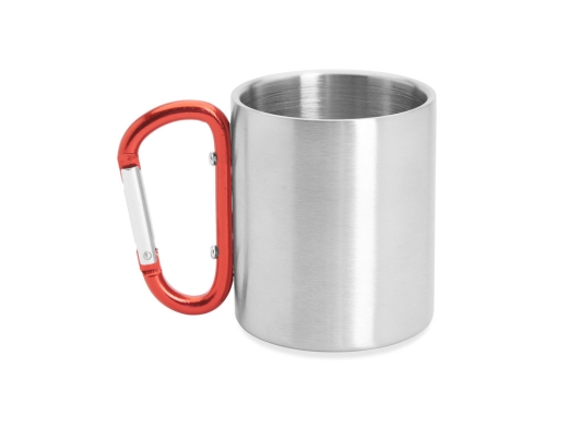 Изображение №1 | Кружка GUAYA с ручкой карабином (красный)