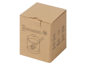 Изображение №7 | Стеклянная емкость для меда с ложкой «Vira» (прозрачный, натуральный)